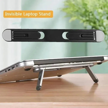 Adhesive Folding Plastic Laptop Stand for Desk Setups