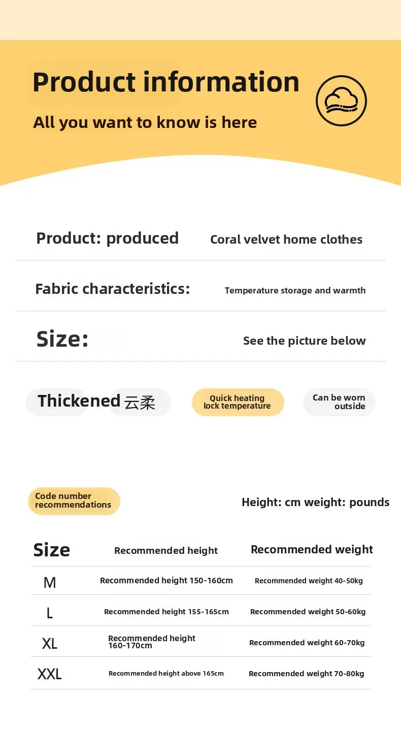 Thickened Flannel Sleepwear V-neck Home Clothes Women's Coral Fleece Robe Autumn Winter Patterned Fresh Flower Nightgown