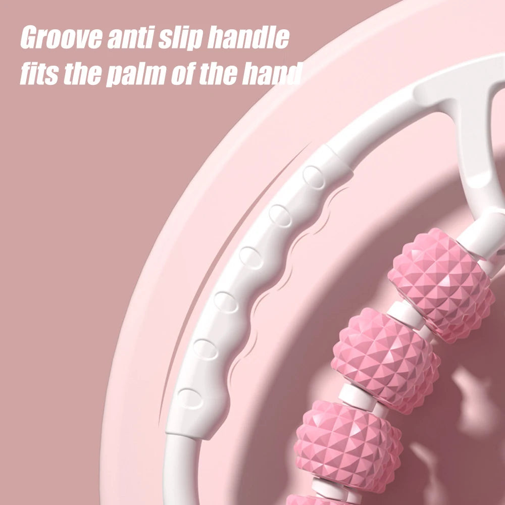 Leg Massager Multi-functional 12 Wheels Full-coverage Massage Roller for Arm Waist Leg Muscle Relaxation Manual Massage Machine