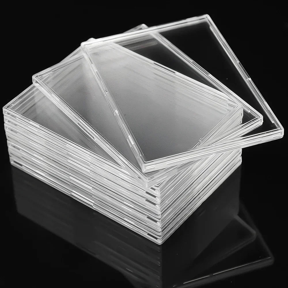 Acrylic Card Holder with Snap Closure for Collectible Cards