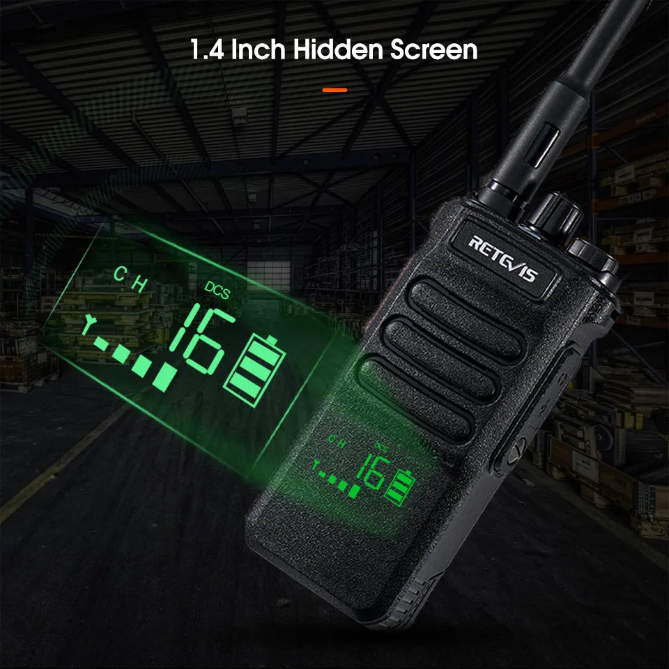 Retevis RT86 10W Walkie Talkie Professional Two Way Radio Long Range Walkie Talkie UHF Communication radio for Outdoor Business