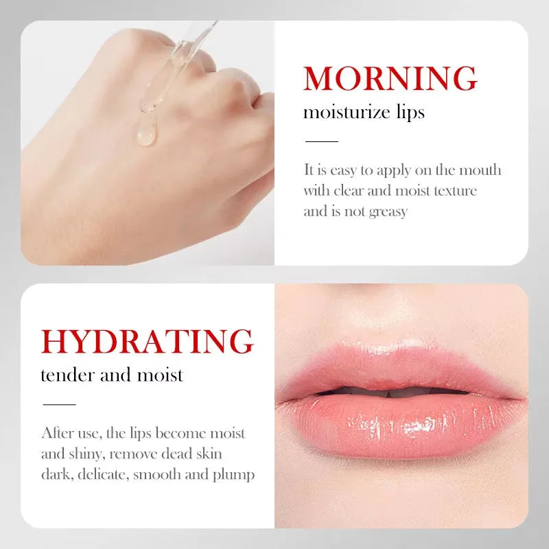 Lip Booster Plumping Serum Oil Hyaluronate Acid Moisturizing Sexy Enhancer Non-Irritating Brighten Fade Lines Plump Products