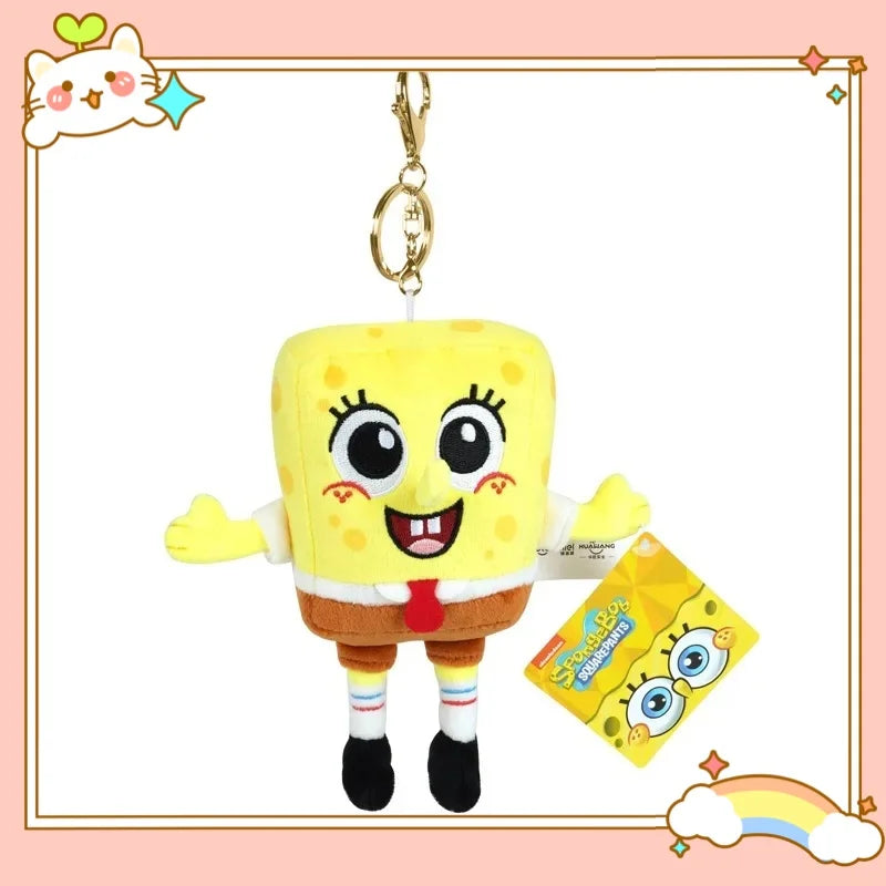 8inch/4inch SpongeBob Patrick Star Gary Squidward Tentacles Plush Dolls Small Pendant Bag Hangings Christmas Birthday Gi 14-11cm
