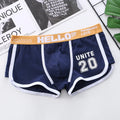 1/3/4 PCS Men's Underwear Boxer Shorts Sexy Panties Cotton Boxers Sports Comfort Man Underpants Shorts Homme U Convex Lingerie PD3205-Navyblue