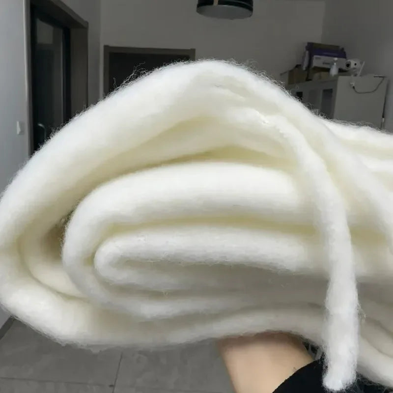 Women's Cashmere Winter Scarf – Thick Knitted Warm Shawl