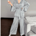 1 set of warm and comfortable women's home clothes, simple sleepwear set