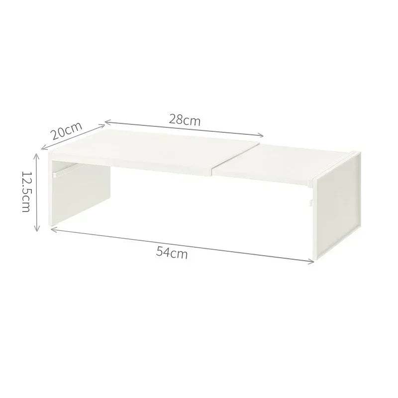 Kitchen Cupboard Shelf for Tidy Dish and Spice Storage White(Scalable)