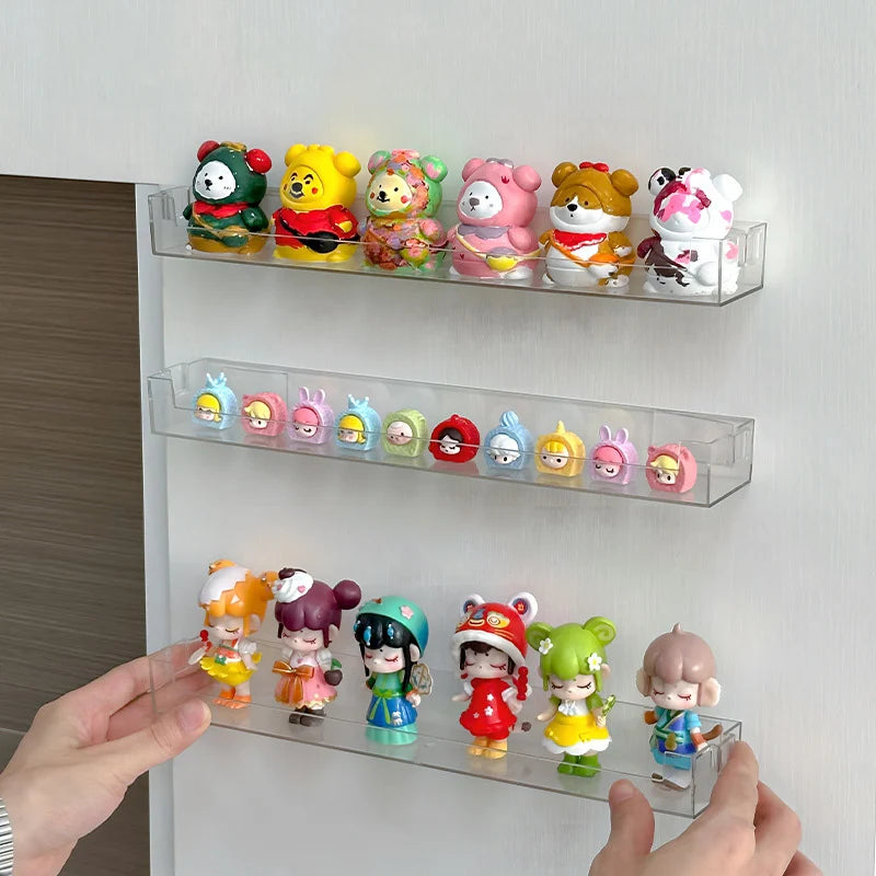 Clear Display Shelf for Wall Mounted Figure Collections
