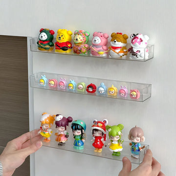 Clear Display Shelf for Wall Mounted Figure Collections