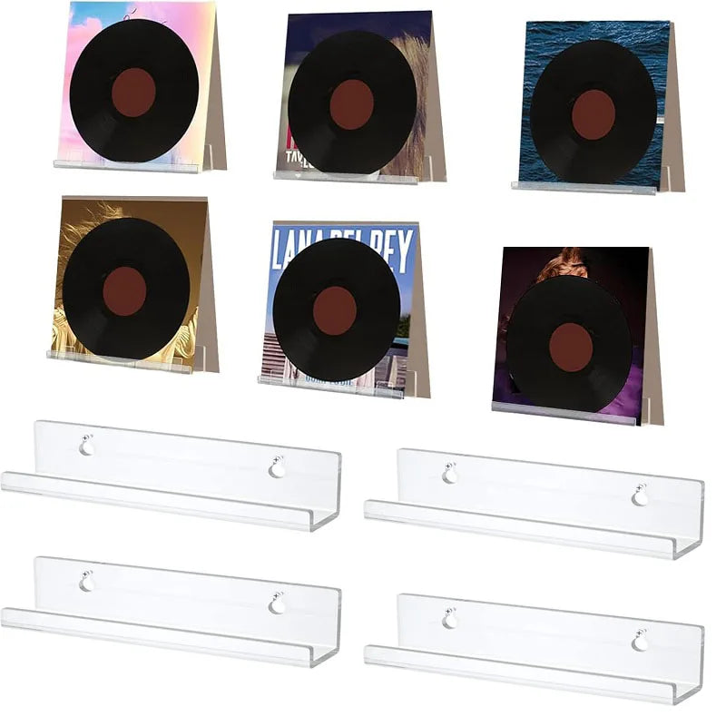 Acrylic Vinyl Record Shelf for Album Cover Wall Displays