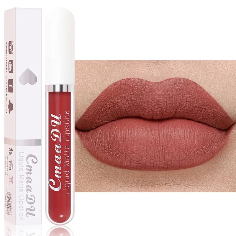 Long-Lasting Velvet Matte Liquid Lipstick for Women