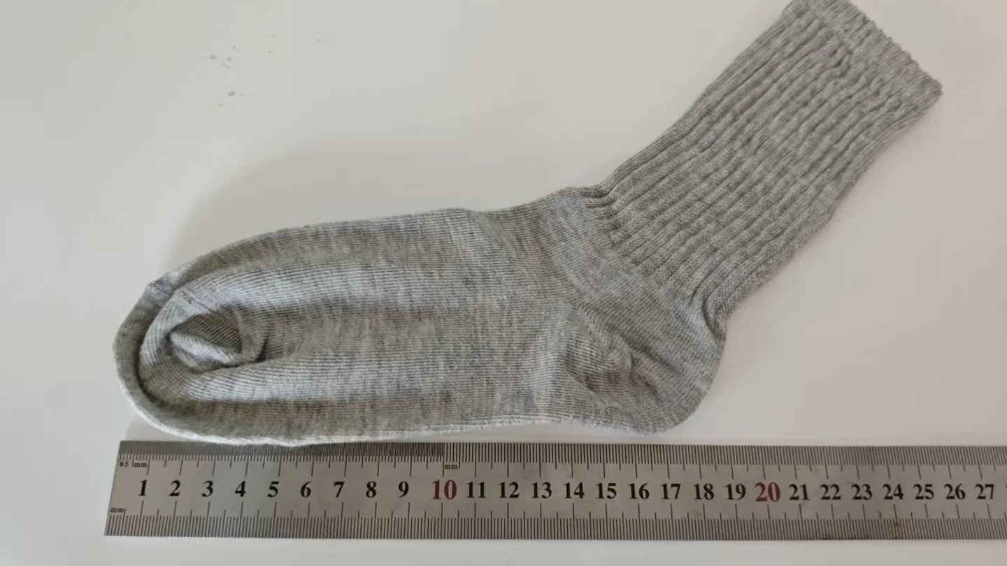 1/6 Pairs Women Mid-Tube Socks Solid Colour Autumn Winter Breathable Comfortable Sport Sweat Absorbent Man And Women's Socks