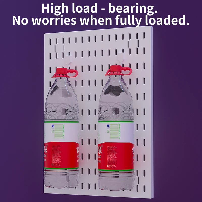 Wall-mounted Pegboard, Drill-free Storage Organizer For Home & Office Electronics, Suitable For Keyboard, Mouse Arrangement