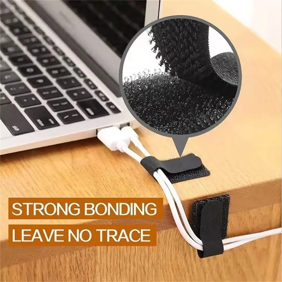 Self Adhesive Nylon Cable Straps for Under Desk Storage