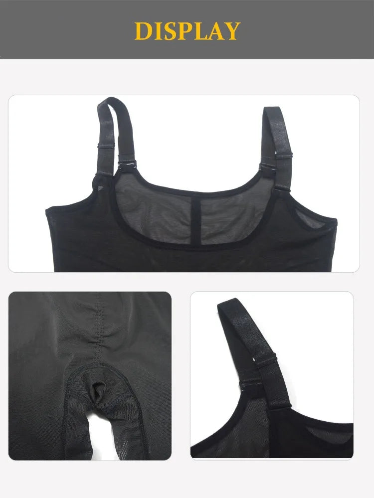 Light Shapewear Bodysuit Body Shaper Women Belly Sheath Waist Trainer Reductive Slimming Underwear Thin Breathable