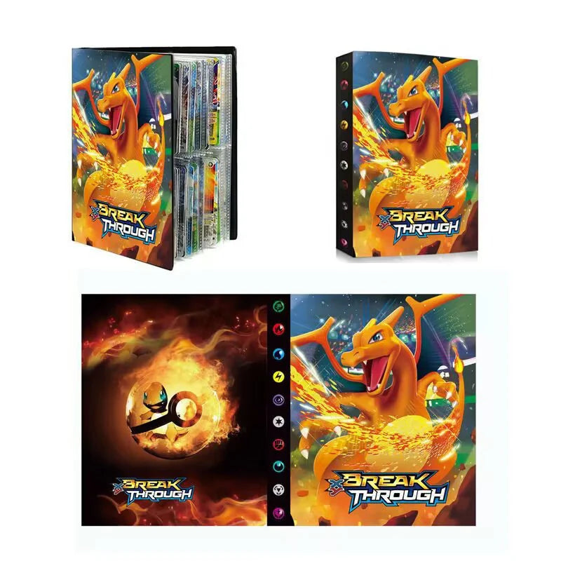 Trading Card Binder with Illustrated Covers for Collectors