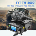 TYT Walkie Talkie TH-8600 IP67 Waterproof Car Transceiver 2m 70cm Dual Band Amateur Mini Mobile Radio 25Watt 200 Memory Channels