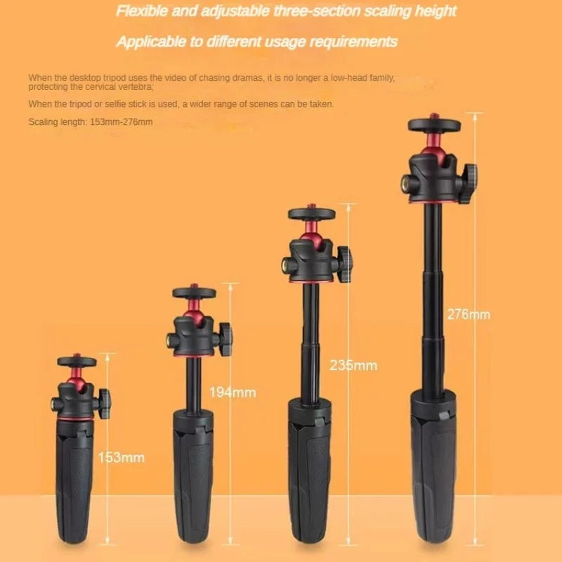 Mini Desktop Selfie Stick Tripod Handheld Camera Camera Live Vlog Camera Phone Portable Retractable Stand
