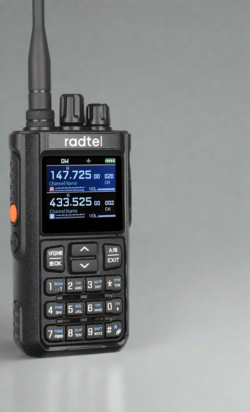 Radtel RT-900 8W Full band Ham Radio Walkie Talkie 256CH Air Band Two Way Radio Station Aviation NOAA Police Marine River PTT - Dicrodelights