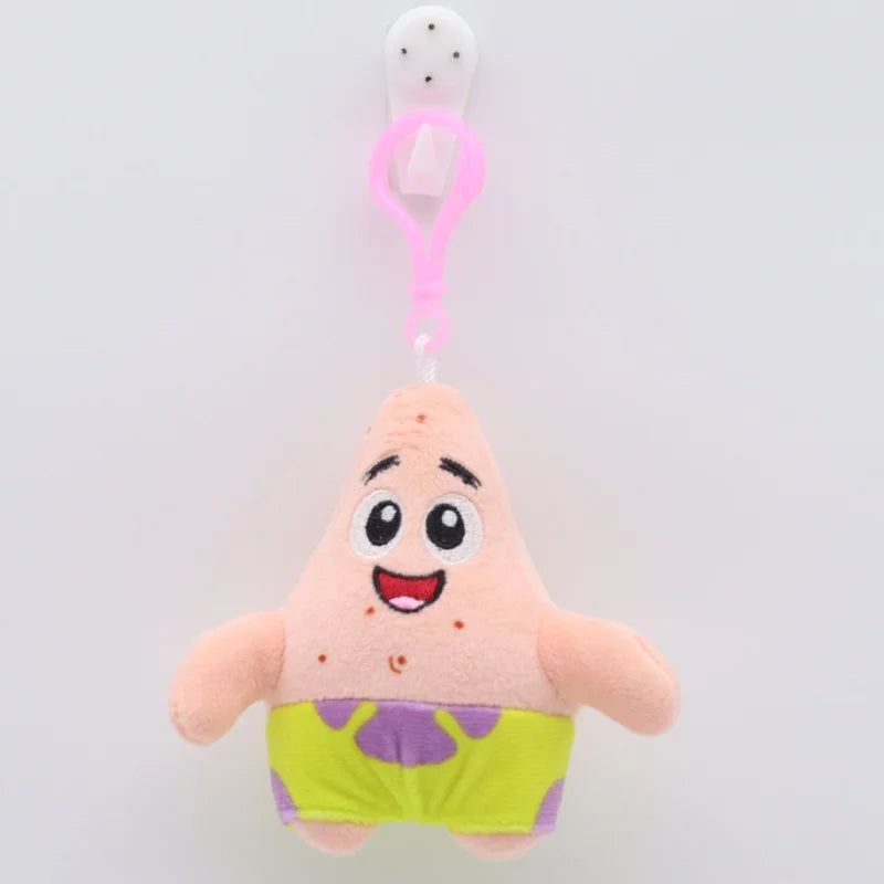 8inch/4inch SpongeBob Patrick Star Gary Squidward Tentacles Plush Dolls Small Pendant Bag Hangings Christmas Birthday Gi 10-11cm
