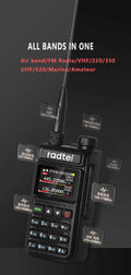 Radtel RT-890 Full Band Ham Radio Amateur 2 Way Radio 999CH Walkie Talkie AM Air Aviation Band Color Scanner Marine NOAA Scan