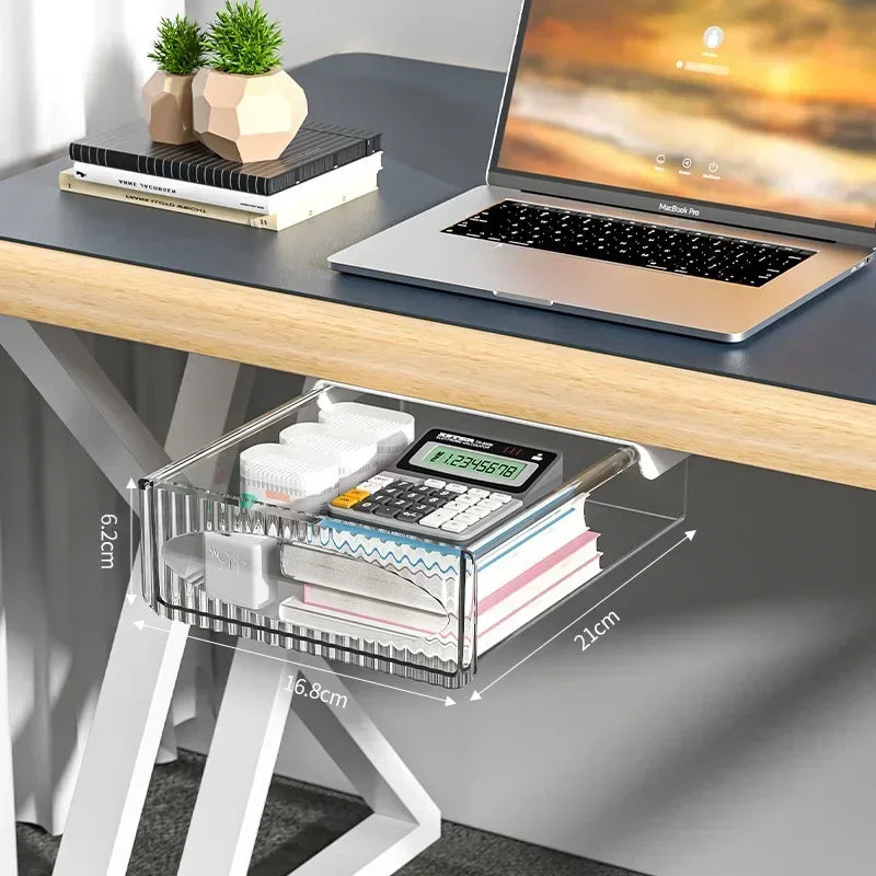 Plastic Under Desk Pull Out Drawer for Office Stationery