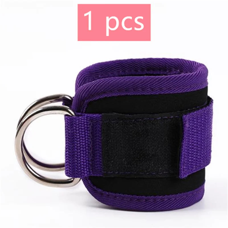 1/2/4Pcs Cable Ankle Straps Double D-Ring Adjustable Ankle Cuffs Gym Workouts Glutes Legs Strength Training Brace Support Sport 1pcs-2