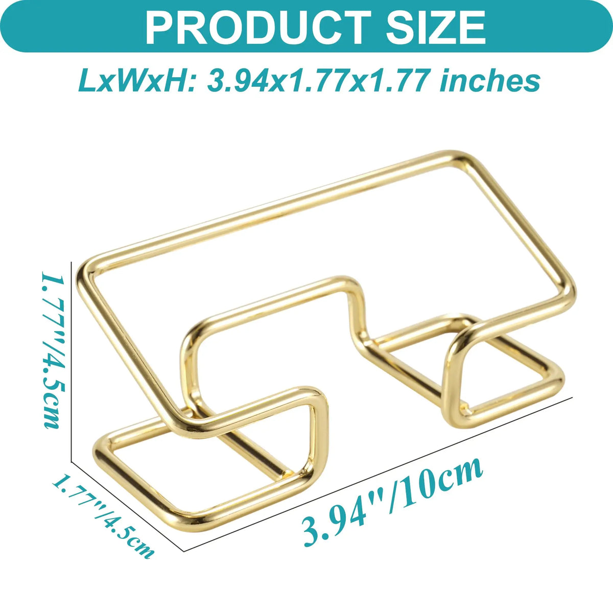 Metal Business Card Holder for Desks and Reception Areas