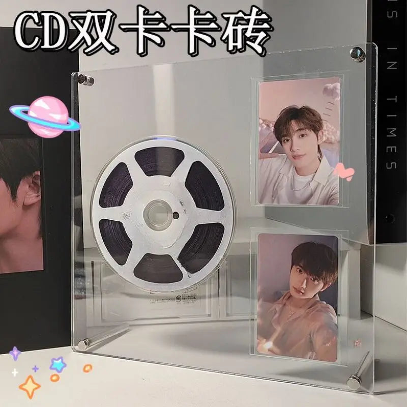 Acrylic Display Frame for CDs and Photocard Desk Displays