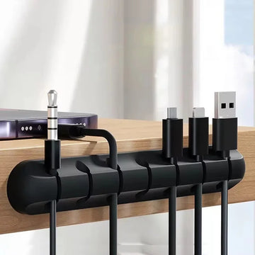 Self Adhesive Silicone Cable Holder for Desk Charging Leads