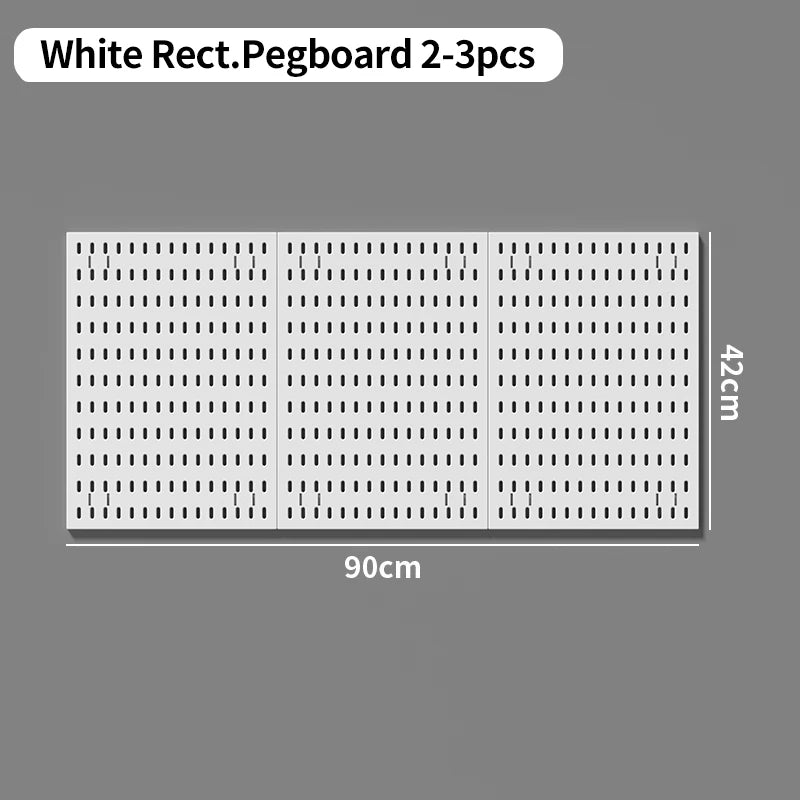 Desk Storage Pegboard – 2 Mounting Options (Stand or Clamp-On), Ideal for Organizing Stationery & Daily Items W Pegboard 2 3pcs