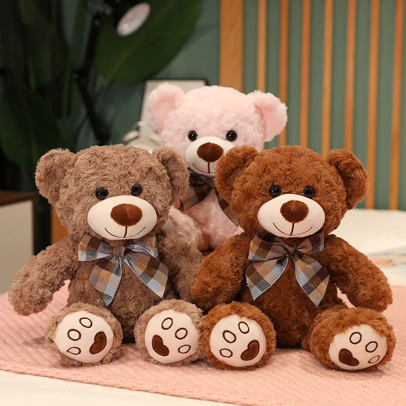 35/50/60CM Cute Classic Teddy Bear Plush Toys Kawaii Bow Tie Bear Plushie Pillow Stuffed Soft Dolls for Kids Girls Lover Gifts