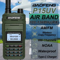 Baofeng Walkie Talkie P15UV Air Band FM/AM Long Range Wireless Copy Frequency NOAA Multi-Bands Two Way Radio Type-C Ham Radios - Dicrodelights