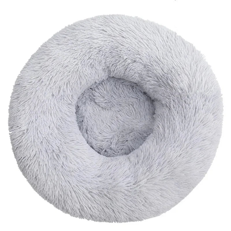 40-90cm 6 Sizes Round Pet Bed for Large Dog Bed Super Soft Cat Bed Plush Dog House for Medium Dog House Winter Warm Sleeping 4