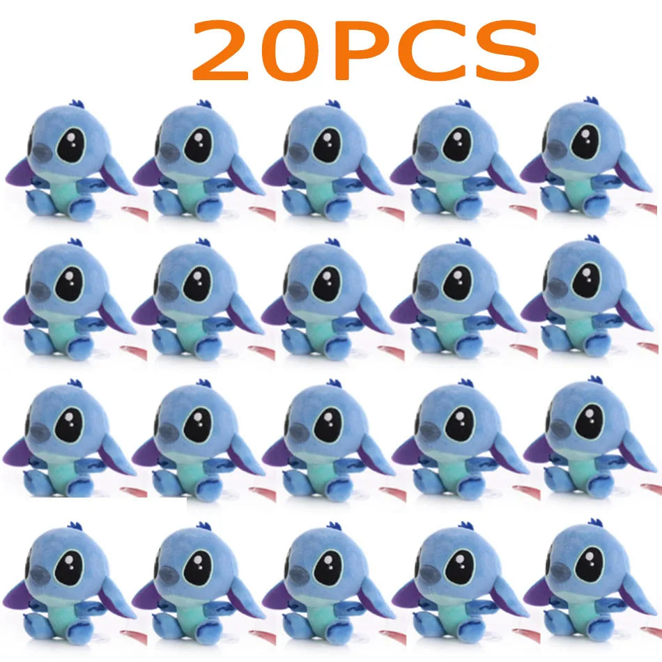 2025 10Pcs/Lot Cute Cartoon Lilo and Stitches Small Pendant Plush Toy,4 10CM Kawaii Plush Keychain Kids Best Chirstmas Gift Toys 20 pcs