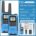 2pcs Baofeng F22 Mini Walkie Talkies - Long Range, Waterproof, Rechargeable, Kids Two-Way Radio with Type-C Charging for Camping & Outdoor Adventures - Dicrodelights