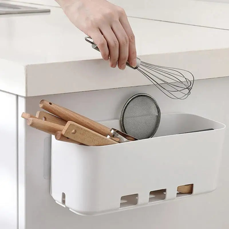 Household Kitchen Under Sink Cabinet Storage Rack Pull Out Drawer Style 2 Tier Organizer for Spices
