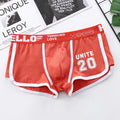 1/3/4 PCS Men's Underwear Boxer Shorts Sexy Panties Cotton Boxers Sports Comfort Man Underpants Shorts Homme U Convex Lingerie PD3205-Orange