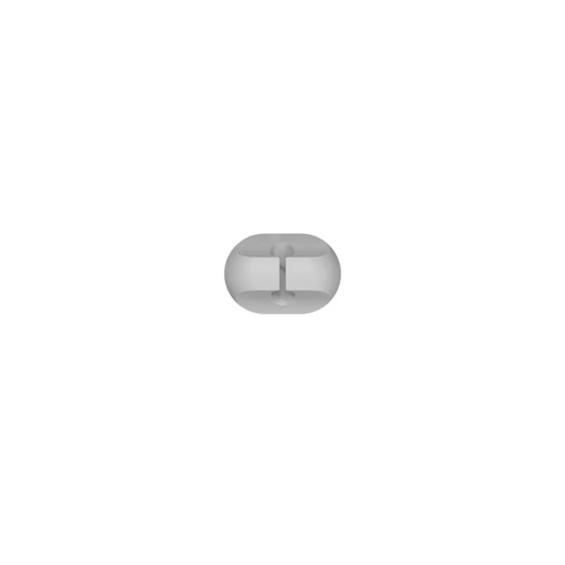 Self Adhesive Silicone Cable Holder for Desk Charging Leads gray 1 Channel