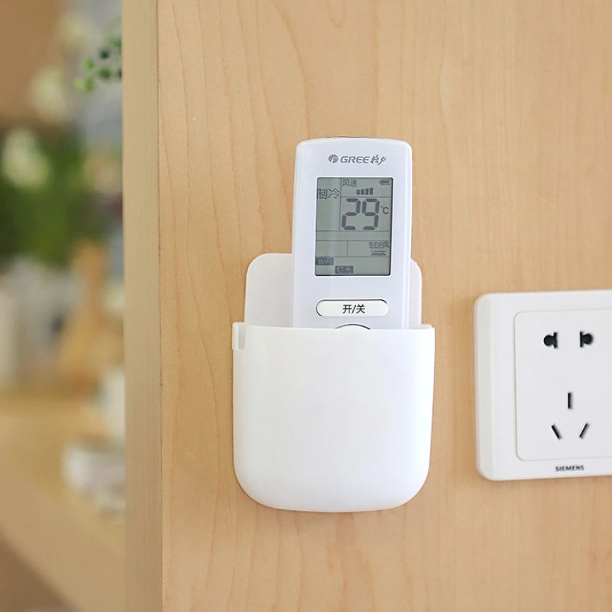 PVC Adhesive Remote Control Holder for Bedside Phone Storage