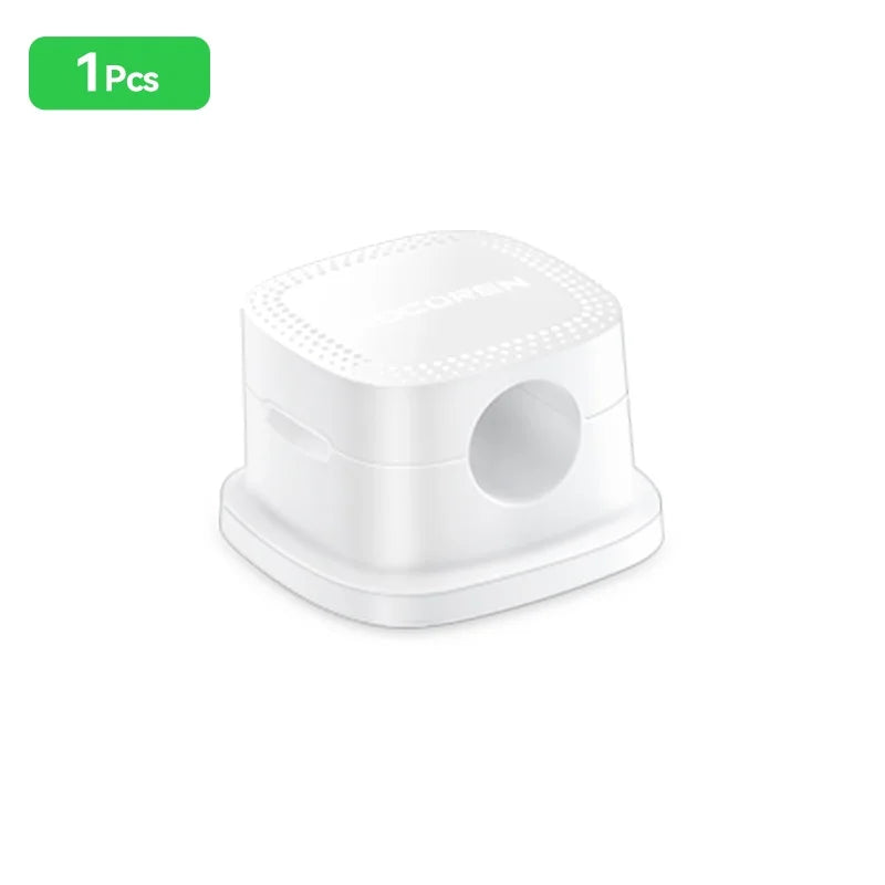 Self Adhesive Magnetic Desk Cable Clips for Charging Leads White 1PC