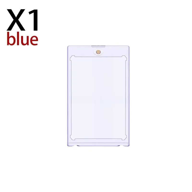 Acrylic Magnetic Trading Card Holder for 35PT Cards 1 Blue