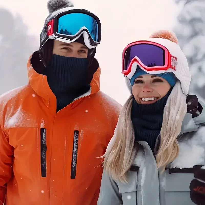 Neck Gaiter Winter Scarf – Warm Knit Windproof Tube Scarf
