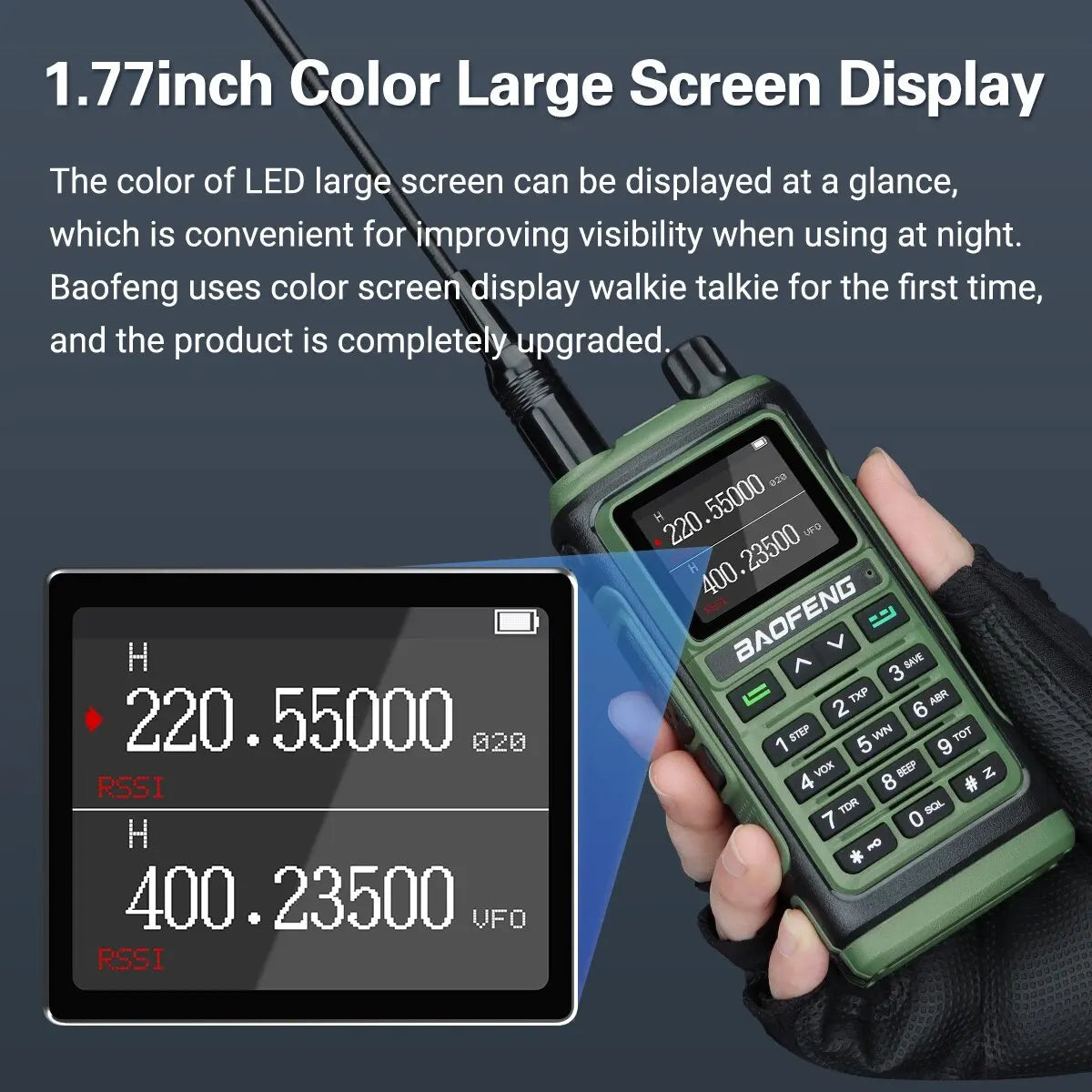 Baofeng UV 17 Pro Walkie Talkie Long Range 16KM Type-C Charging Waterproof - Dicrodelights