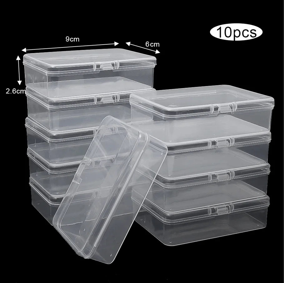 Clear Plastic Card Storage Boxes for Games and Photocards
