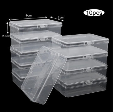 Clear Plastic Card Storage Boxes for Games and Photocards