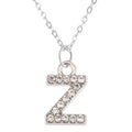 Fashion Shining A-Z Letter Pendant Charm Necklace 26 Initial Alphabet Name Clavicle Chain Party Valentine's Day Jewelry Gift Z