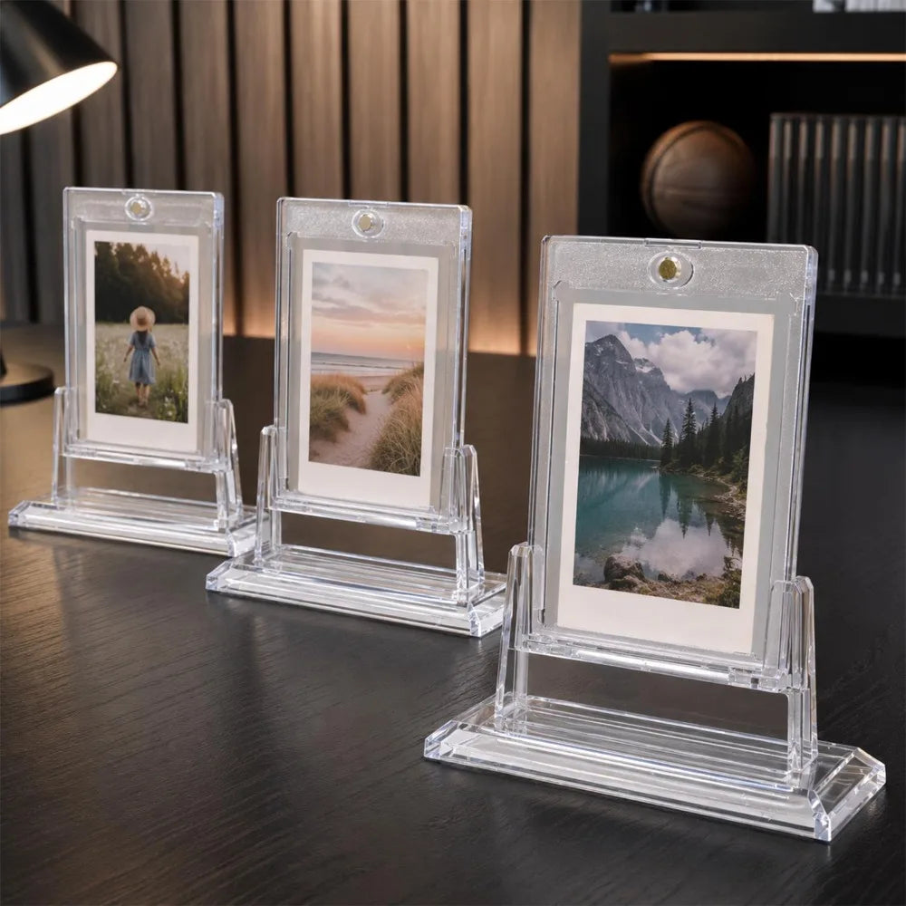 Magnetic Card Holder with Clear Stand for Trading Card Displays