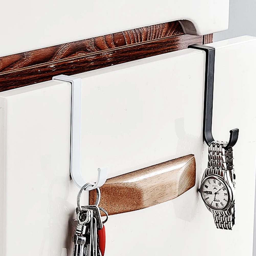 Aluminium Over Cabinet Door Hook for No Drill Bedroom Storage