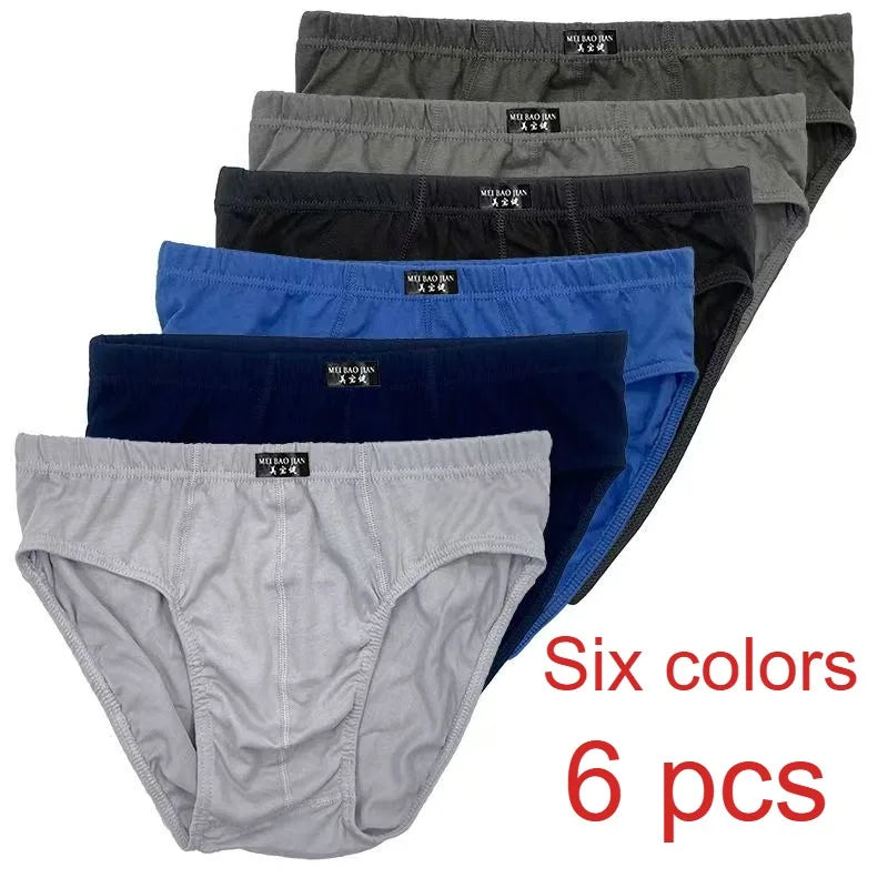 100% Cotton Big and Tall Boxer Briefs for Men Cotton Breathable Underwear Soft Comfort Fit Multipack Sizes L-6XL